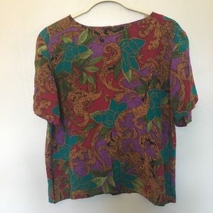Vintage 1990’s silk pullover blouse i
